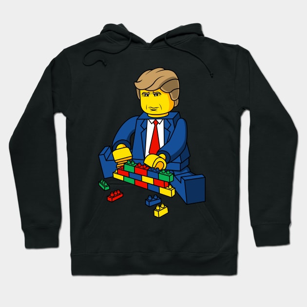 Trump Build A Wall Toy Brick Hoodie by mashuptees